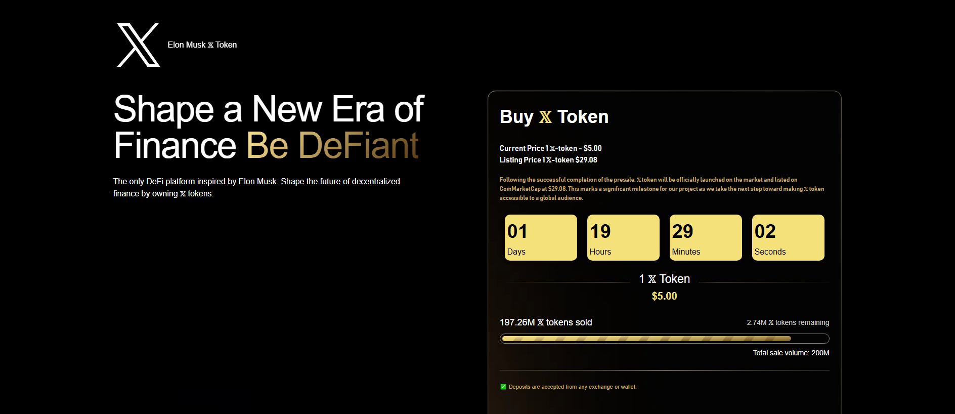 Screenshot of token-x.org