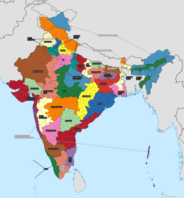 Redrawing boundaries India