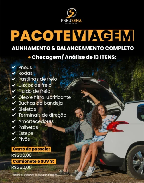 Pacote Viagem Pneusena