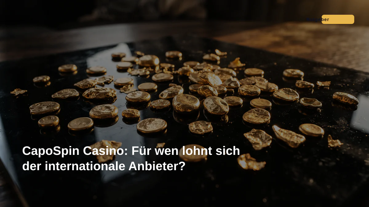 CapoSpin Casino: Für wen lohnt sich der internationale Anbieter?