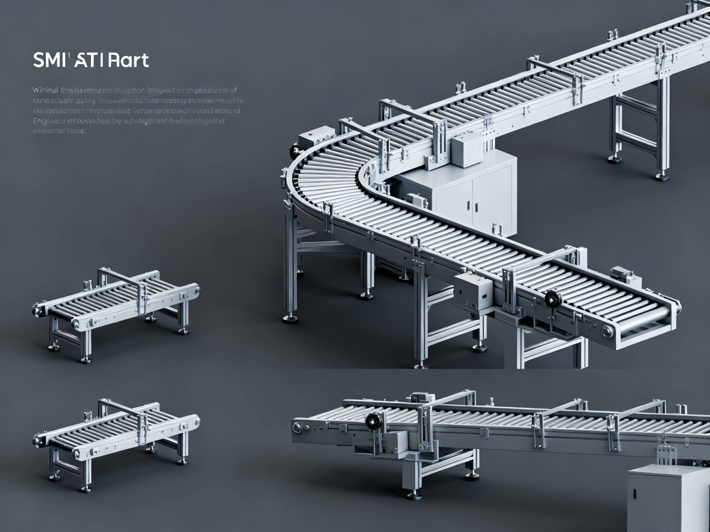 Modular SMT conveyor system layout.