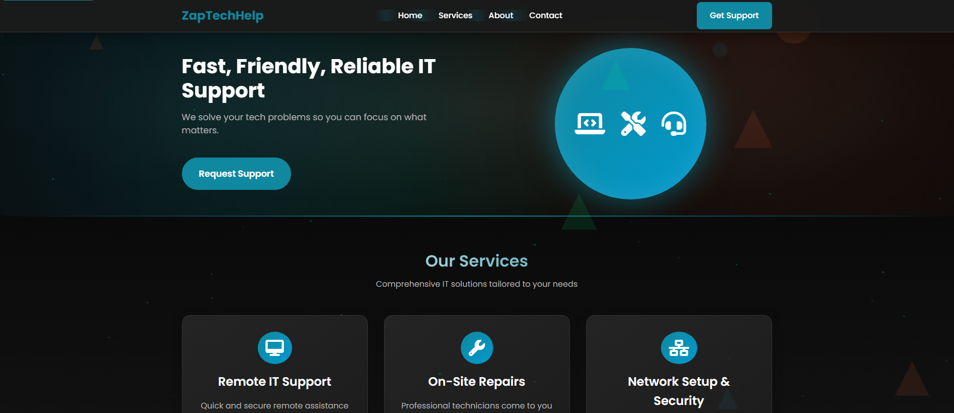 Primary capture · zaptechhelp.com