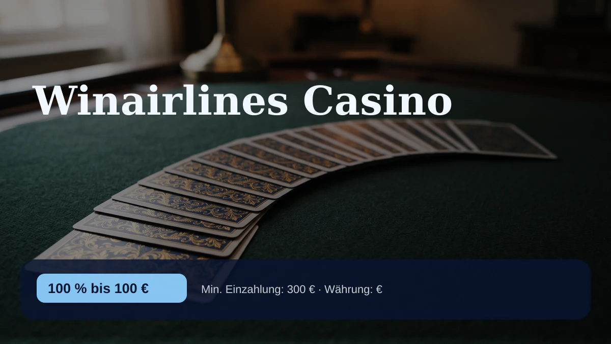 Winairlines Casino — Willkommensbonus 100 % bis 100 € + 100 FS, Zahlungen: Sofort, Bitcoin, Ethereum, Litecoin, USDT