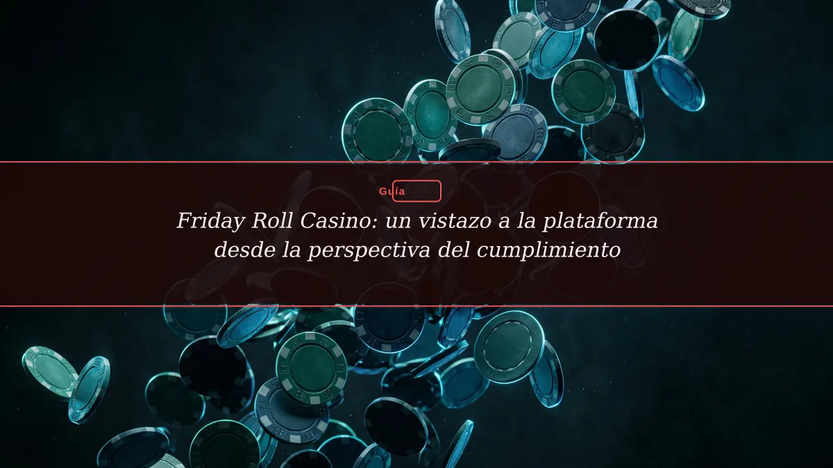 Friday Roll Casino: un vistazo a la plataforma desde la perspectiva del cumplimiento