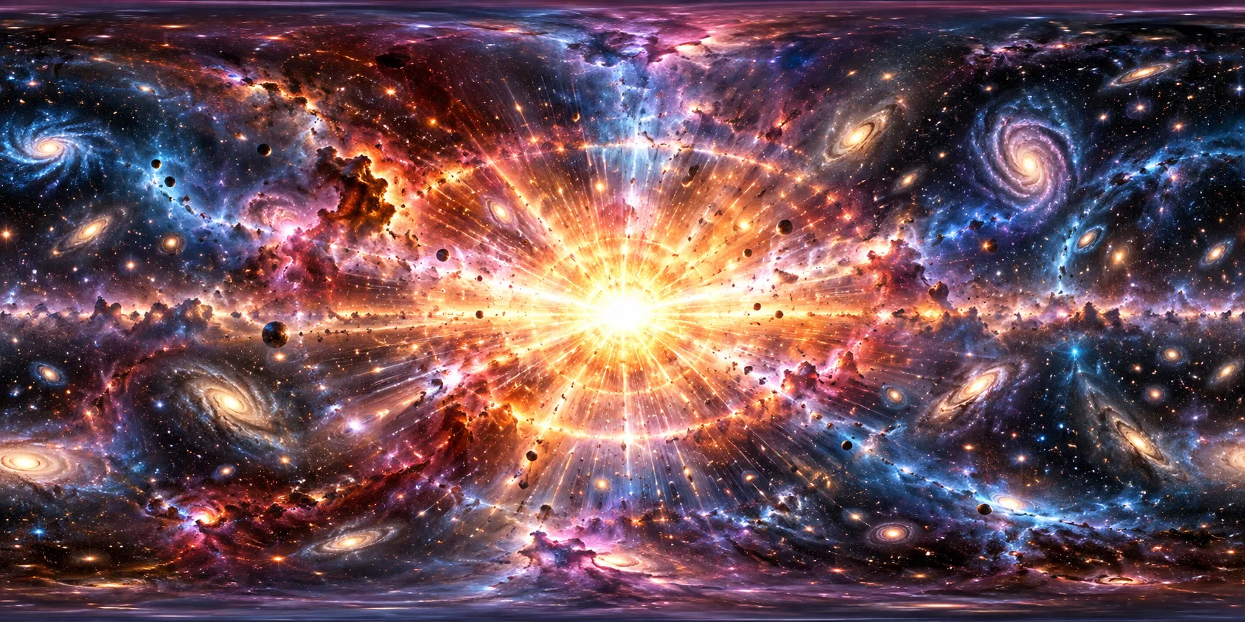 Room 01 — Cage Panorama A — Big Bang — 360 degree equirectangular