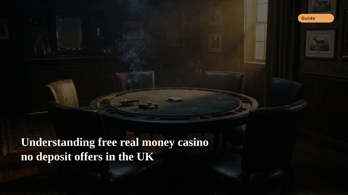 Understanding free real money casino no deposit offers in the UK