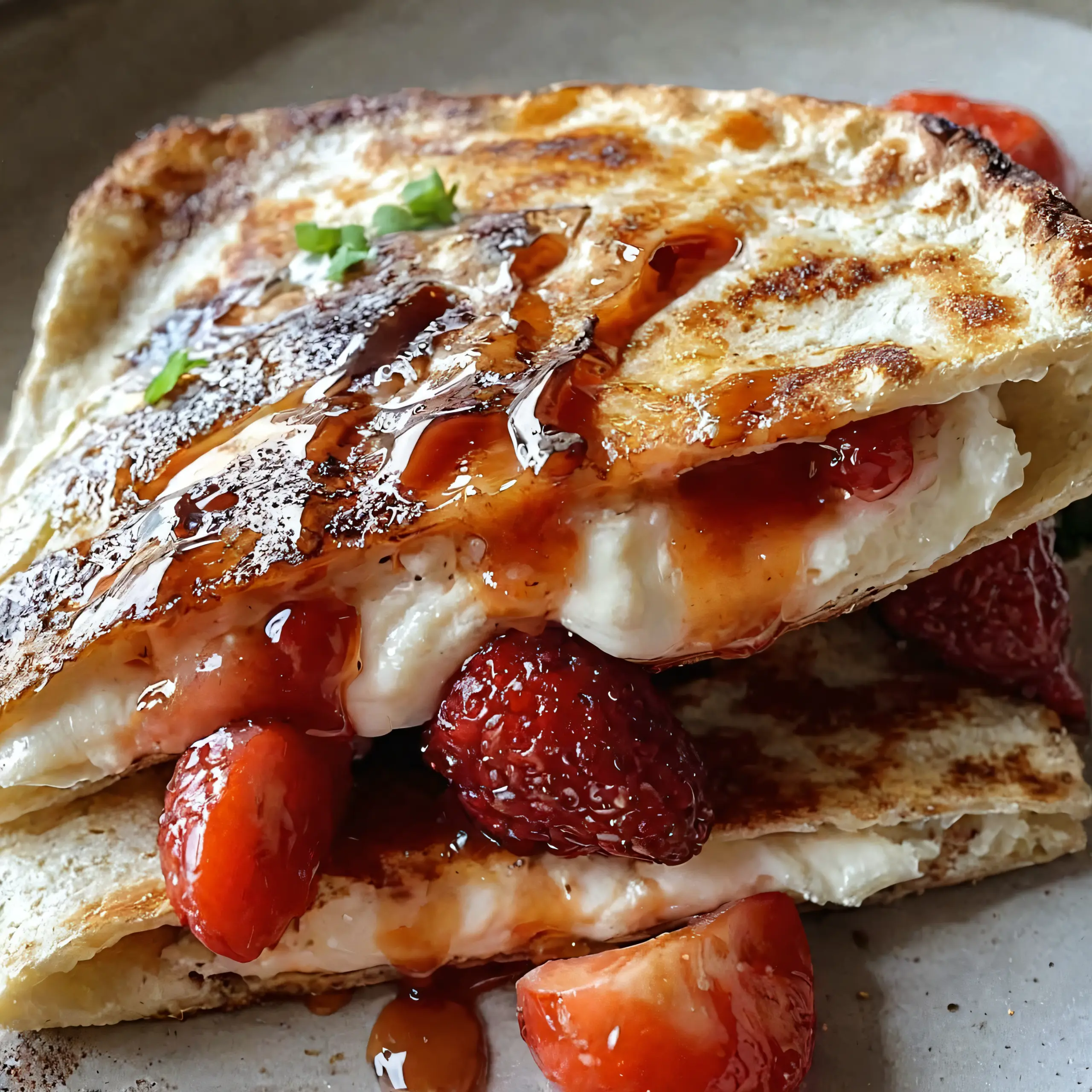 Erdbeer Cheesecake Quesadilla