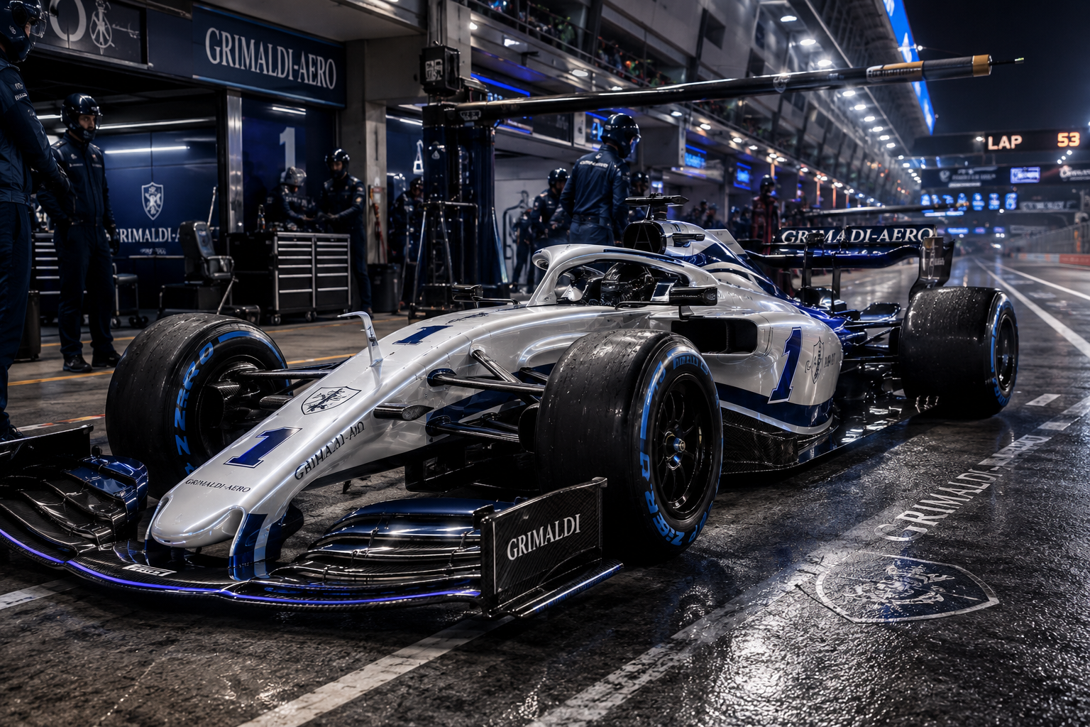 F1 Car Pit Lane