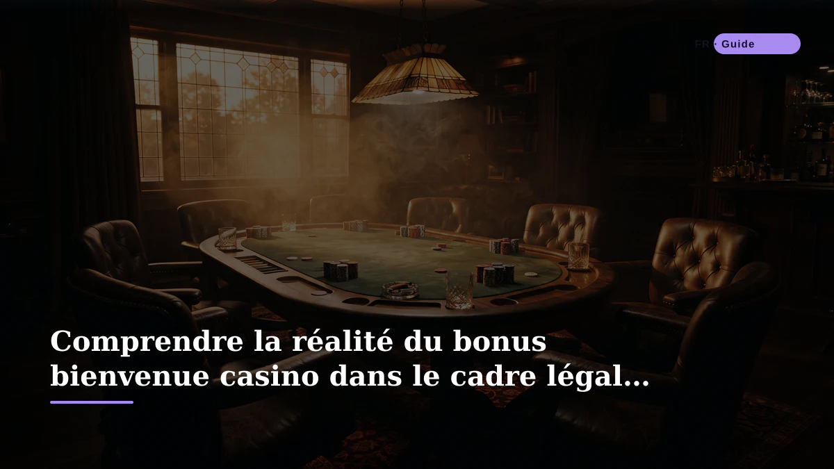 Comprendre la réalité du bonus bienvenue casino dans le cadre légal français