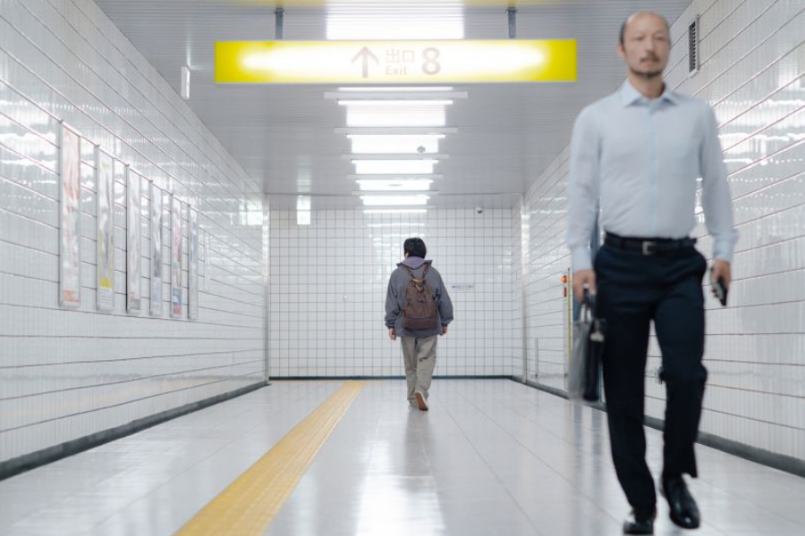 Exit 8 subway liminal psychological thriller movie