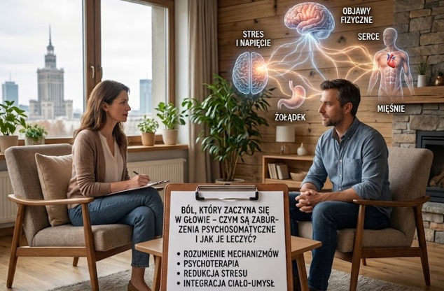 Ból, który zaczyna się w głowie – czym są zaburzenia psychosomatyczne i jak je leczyć?