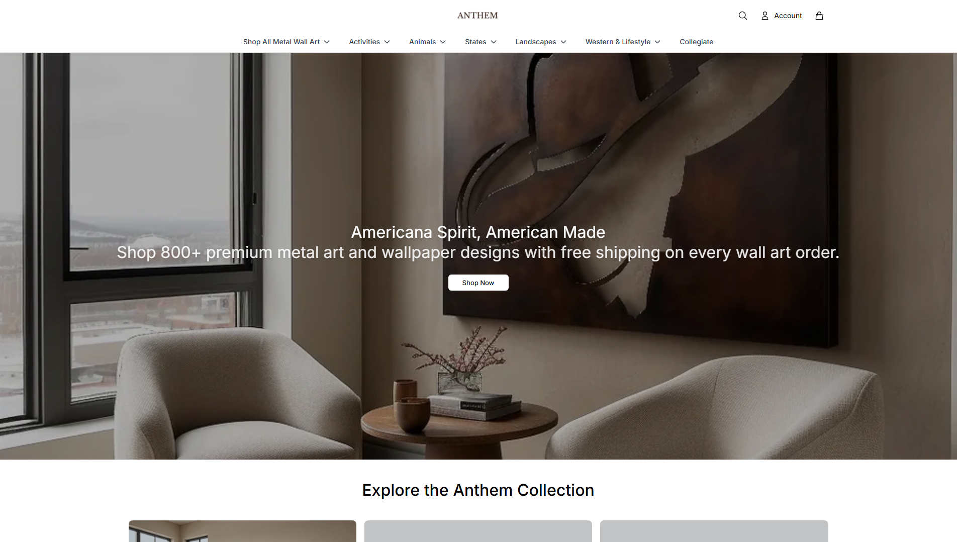 Stored capture of anthemclassicliving.shop