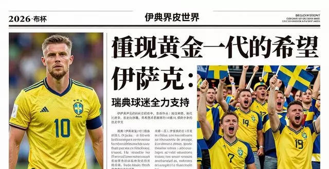 2026 世界杯：瑞典球迷期待伊萨克重现黄金一代荣光