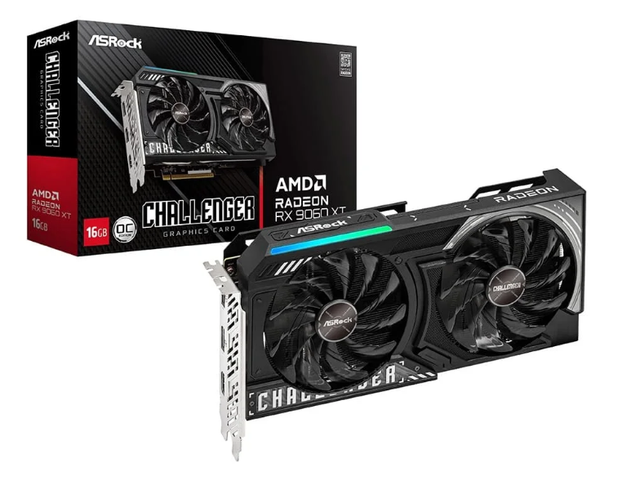 Placa de Vídeo ASRock RX 9060 XT CL 16GB