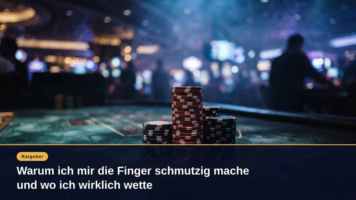 Warum ich mir die Finger schmutzig mache und wo ich wirklich wette