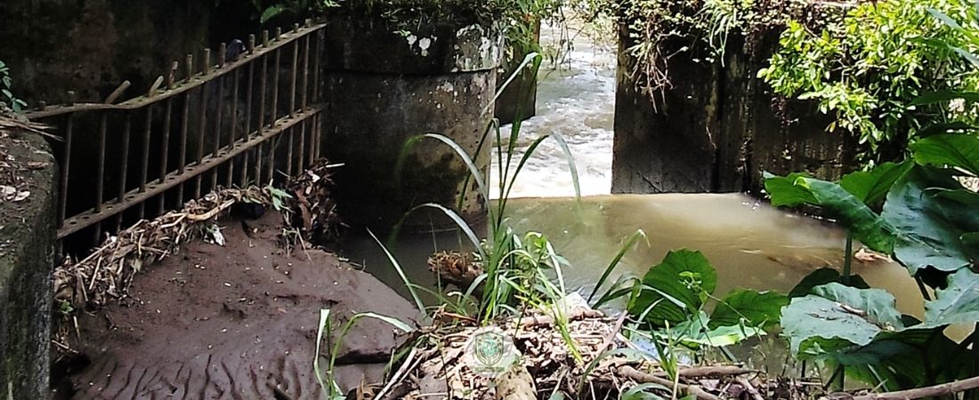 canal de riego en el río sordo