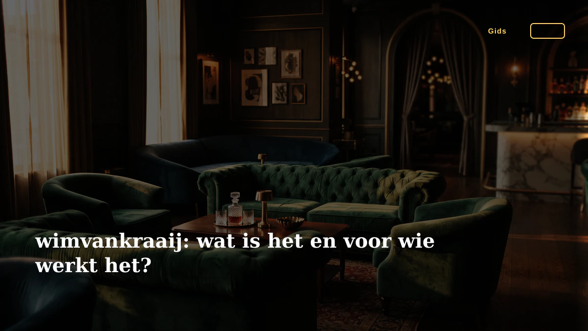 wimvankraaij: wat is het en voor wie werkt het?