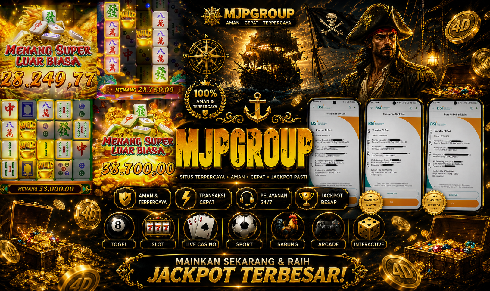 MARITIM4D JACKPOT MAHYONG Rp.97.000.000.,- LUNAS