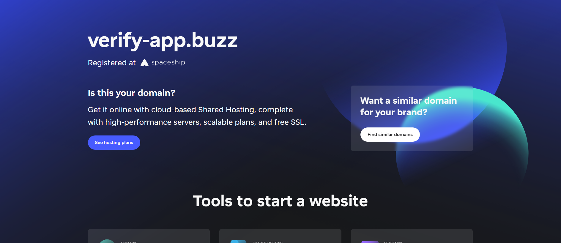 Stored capture of verify-app.buzz