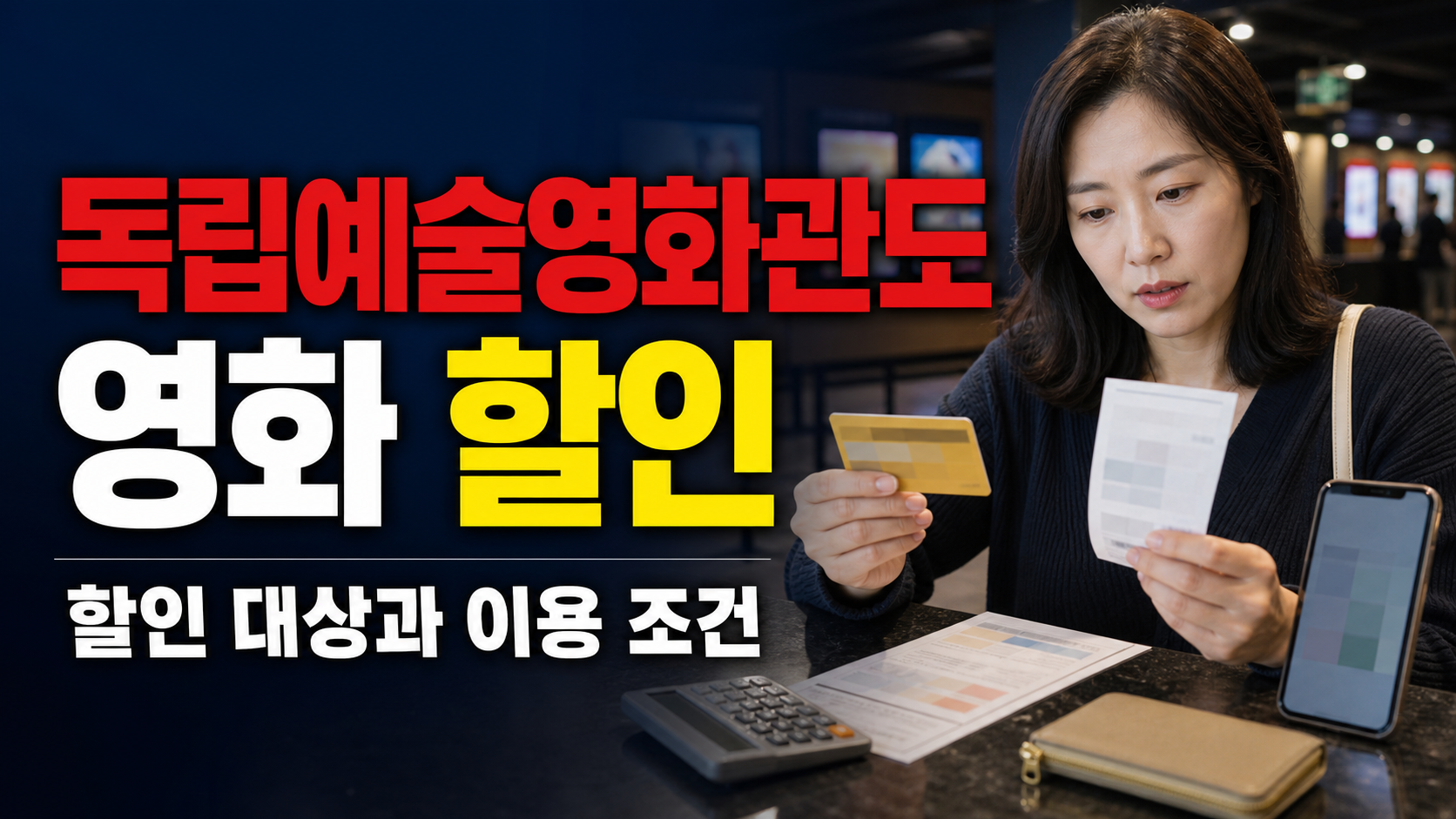 독립예술영화관도 영화 6000원 할인권을 쓸 수 있을까? 현장 배포 조건 관련 핵심 정보를 상징적으로 보여주는 썸네일 이미지