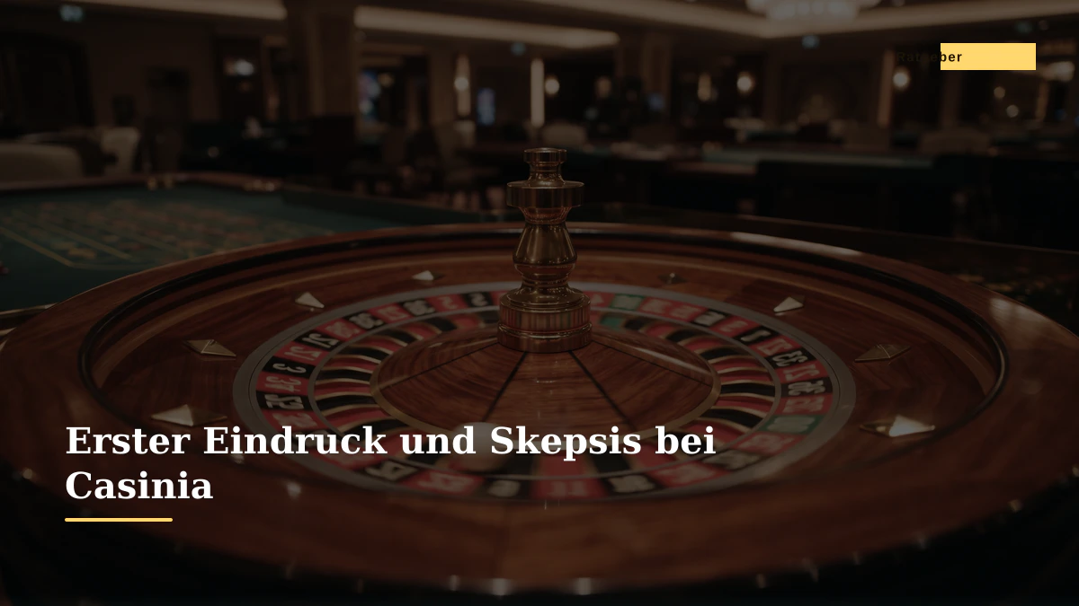 Erster Eindruck und Skepsis bei Casinia