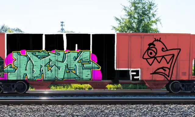 Graffiti artwork by Ursk