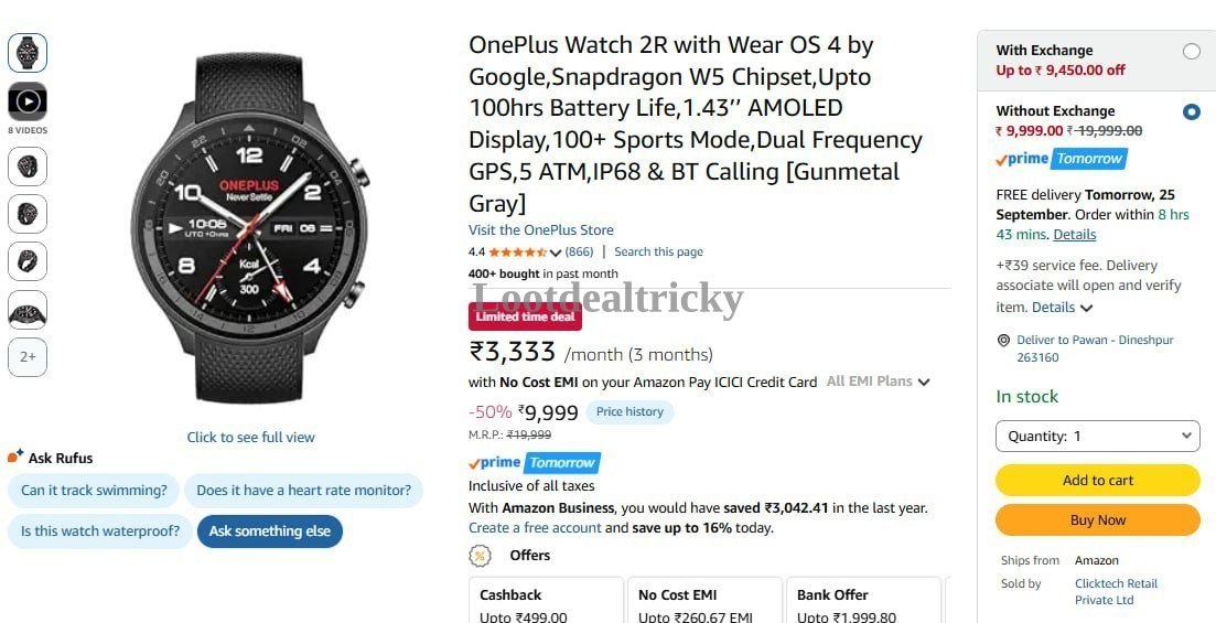 Oneplus Watch 2r Offer Image