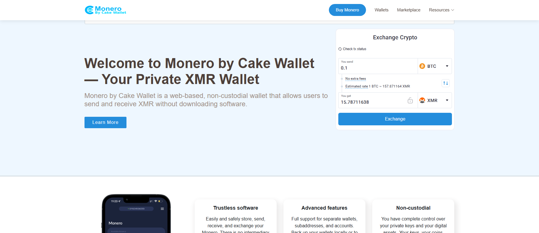 Stored capture of www-monero.com