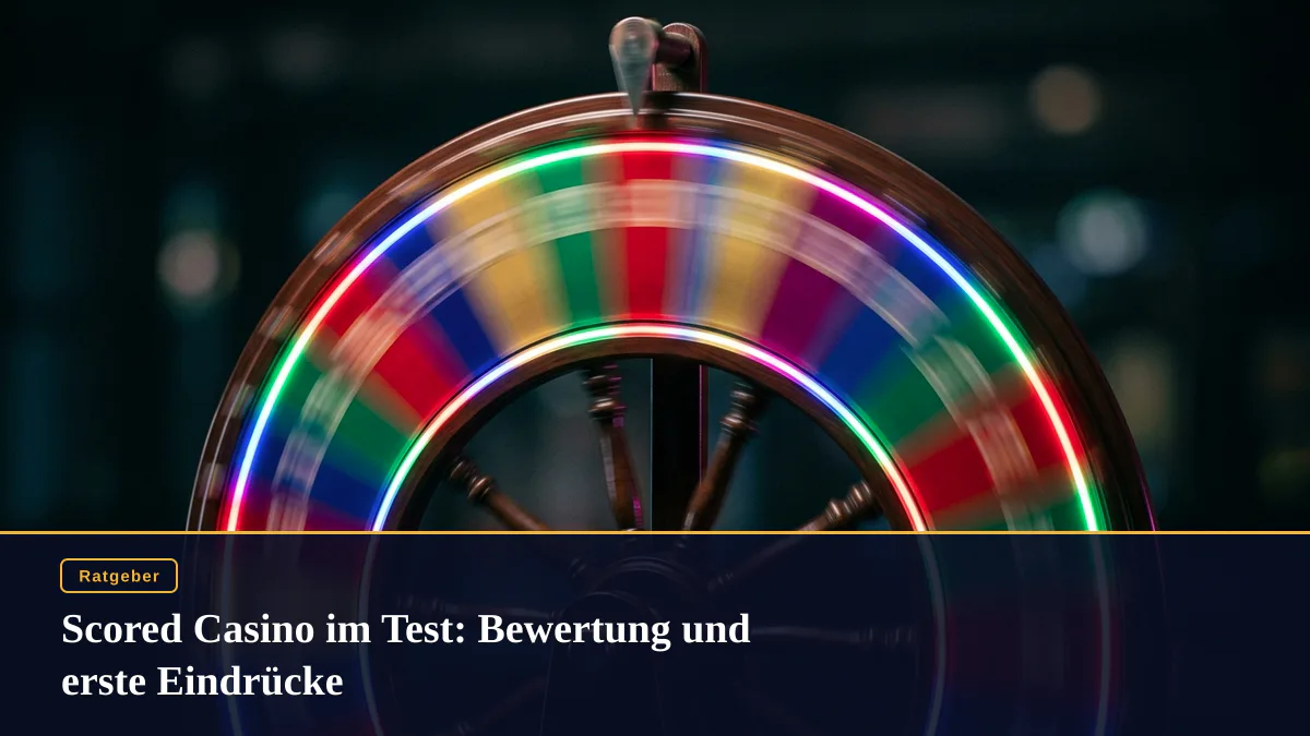 Scored Casino im Test: Bewertung und erste Eindrücke