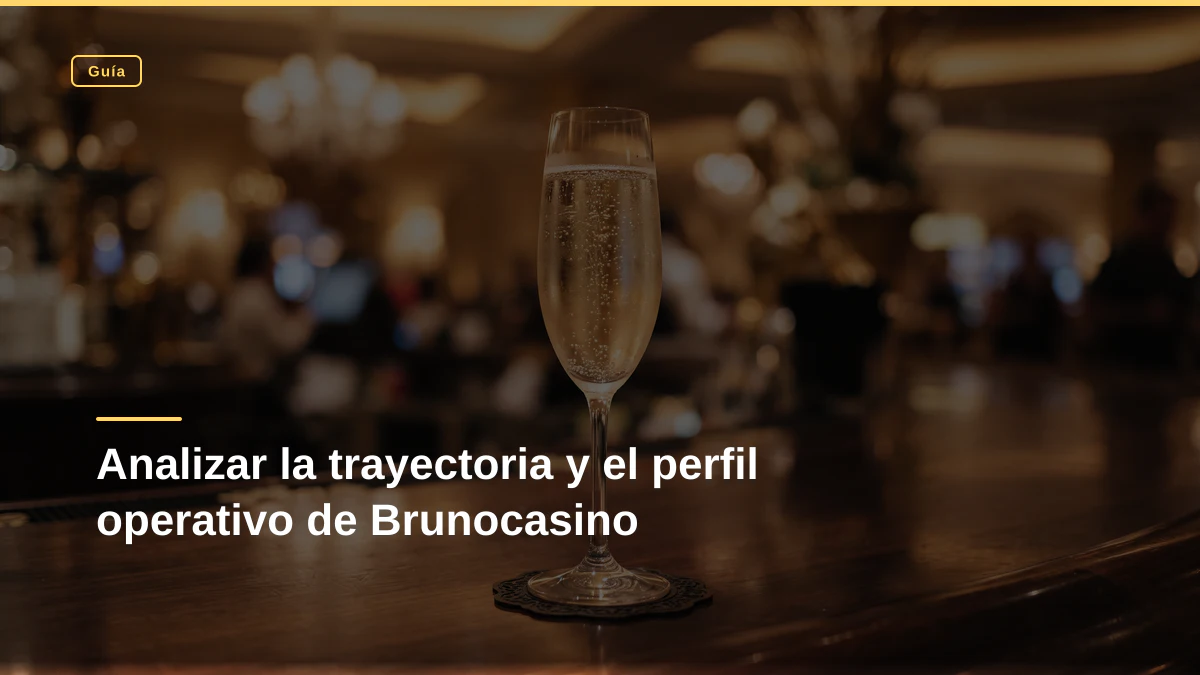 Analizar la trayectoria y el perfil operativo de Brunocasino