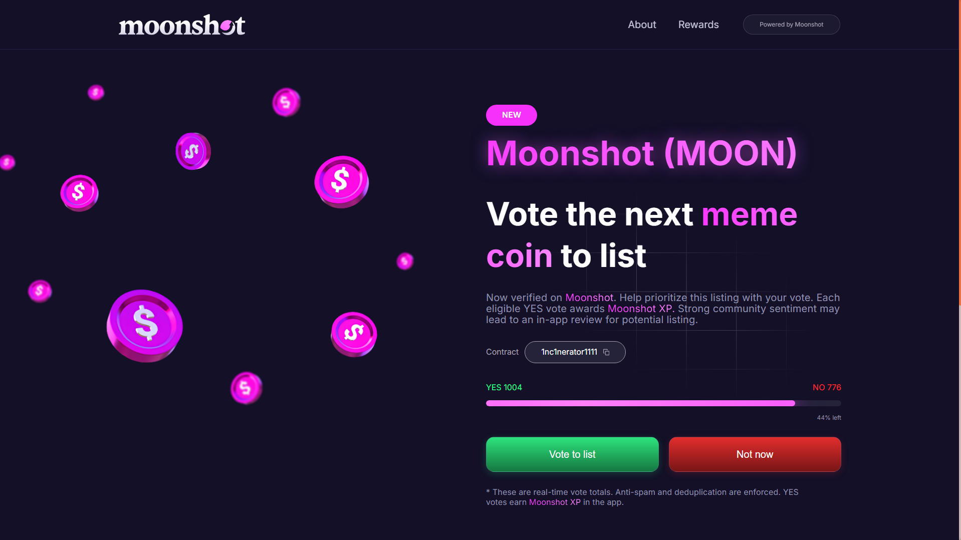 Stored capture of moonshot-gemlists.com