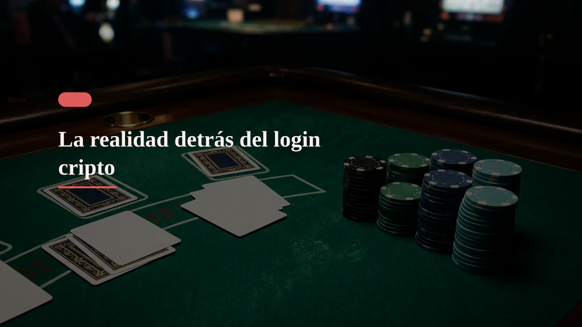 La realidad detrás del login cripto