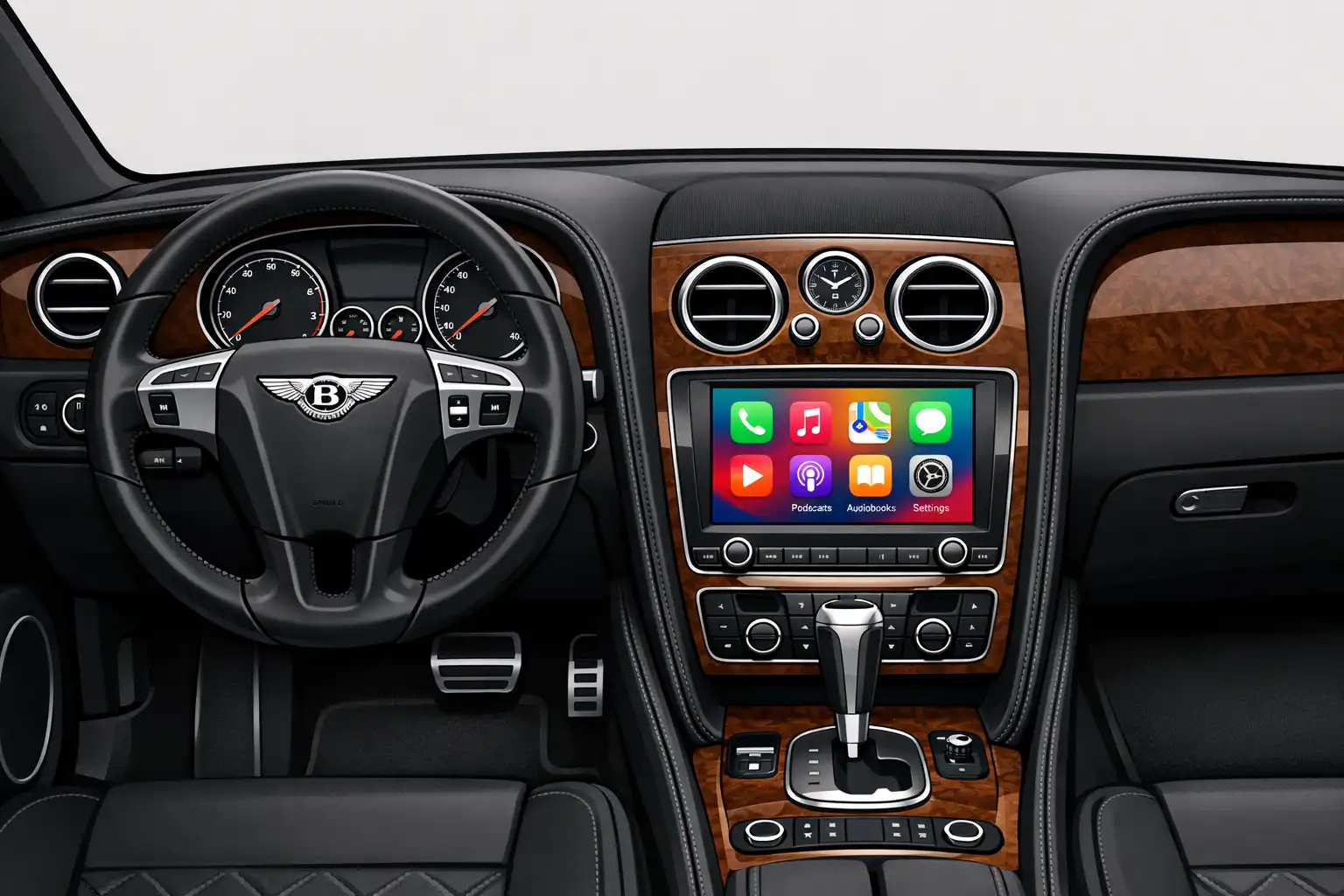Intérieur Bentley Flying Spur 2014 avec écran d’origine RNS810