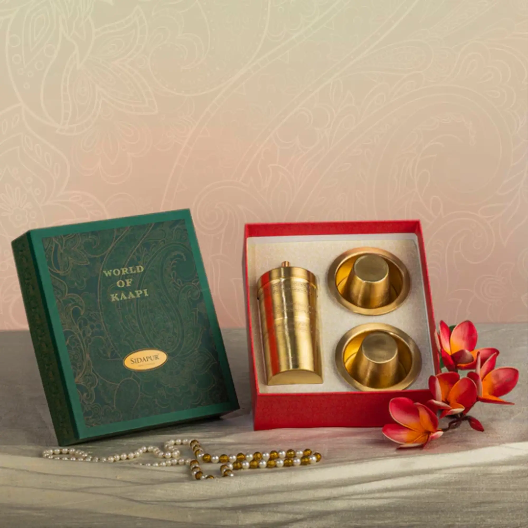 Sidapur World of Kaapi - Etched Dabara and Filter Gift Box