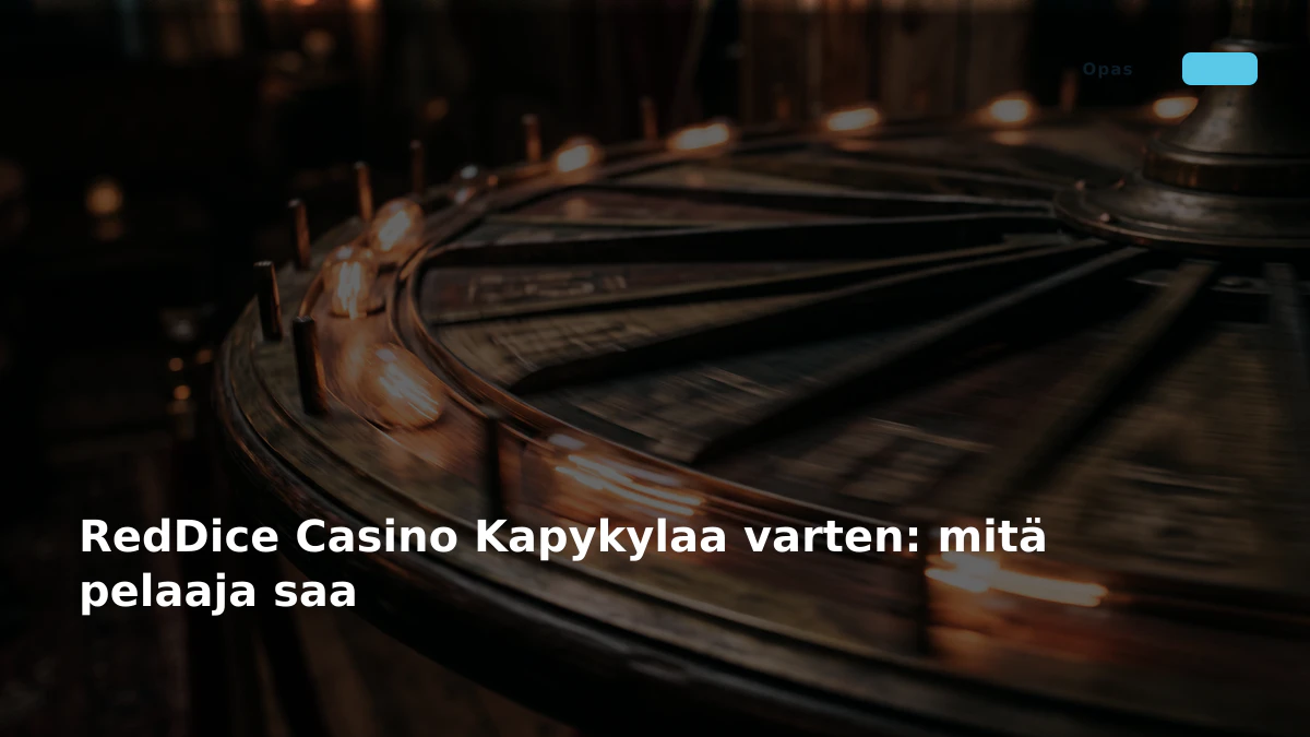 RedDice Casino Kapykylaa varten: mitä pelaaja saa