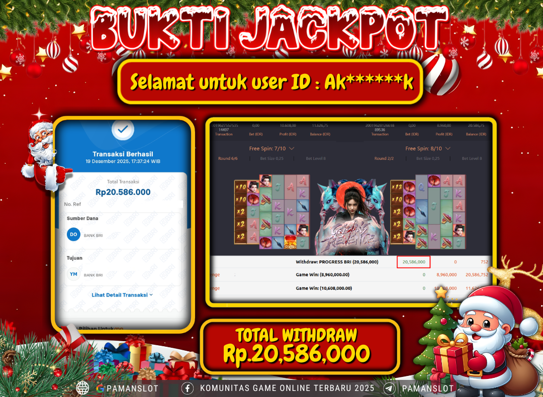 PAMANSLOT JACKPOT Game PG - Geishas Revenge Rp.20,586,000- LUNAS