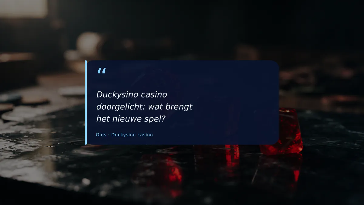 Duckysino casino doorgelicht: wat brengt het nieuwe spel?