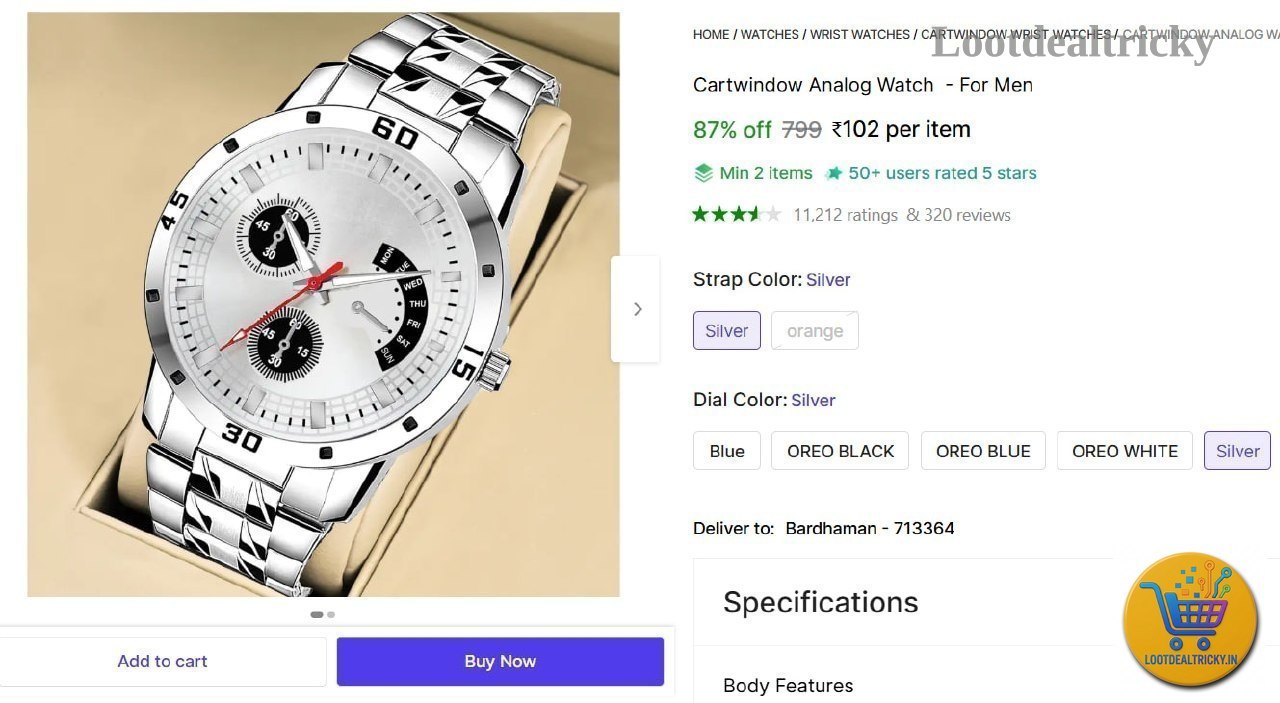 Analog Watch  For – Just ₹91 | Best Deal