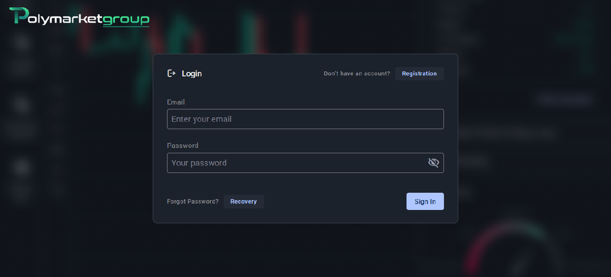 Stored screenshot of app.polymarketgrp.com