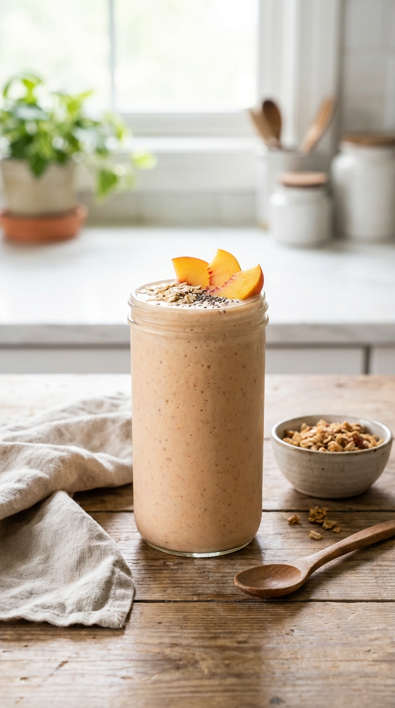Soothing Peach Oat Breakfast Blend — Keeps You Full All Morning