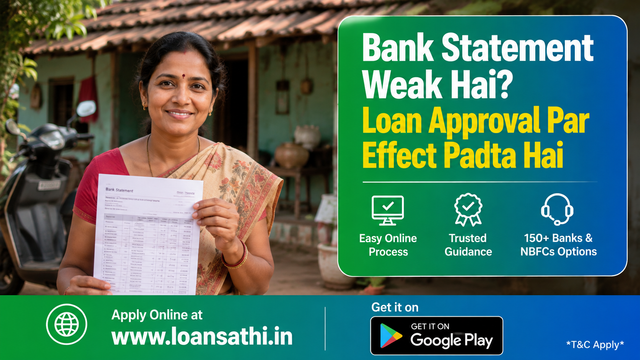 Bank Statement Weak Hone Par Loan Approval Par Asar Kyun Padta Hai? Solutions & Approval Guide | Loansathi.in