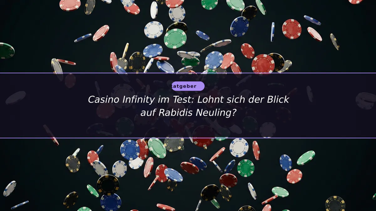 Casino Infinity im Test: Lohnt sich der Blick auf Rabidis Neuling?
