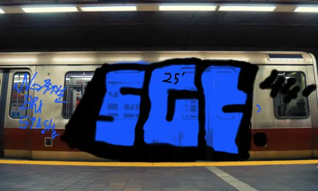 Graffiti artwork by North