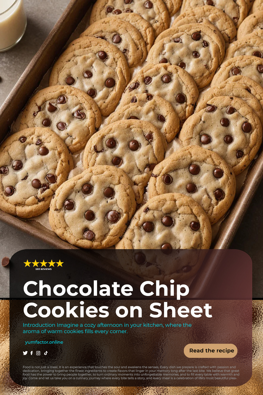 Chocolate Chip Cookies on Sheet Pan