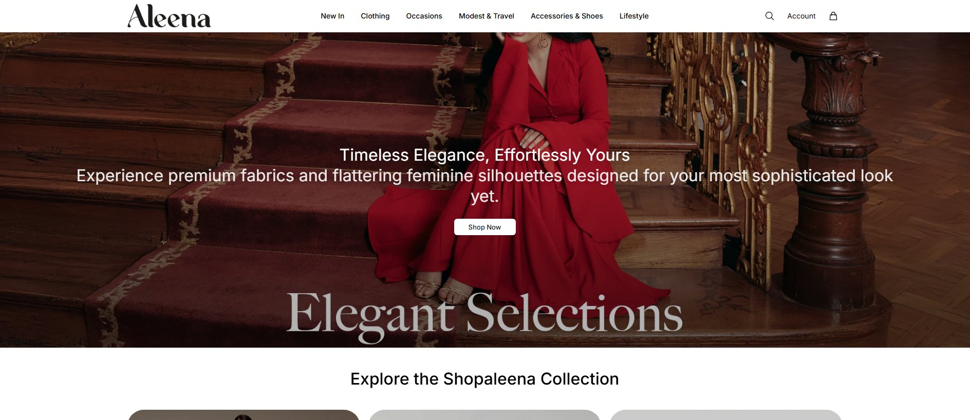 Stored capture of aleenaboutique.shop