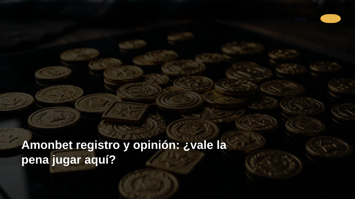 Amonbet registro y opinión: ¿vale la pena jugar aquí?
