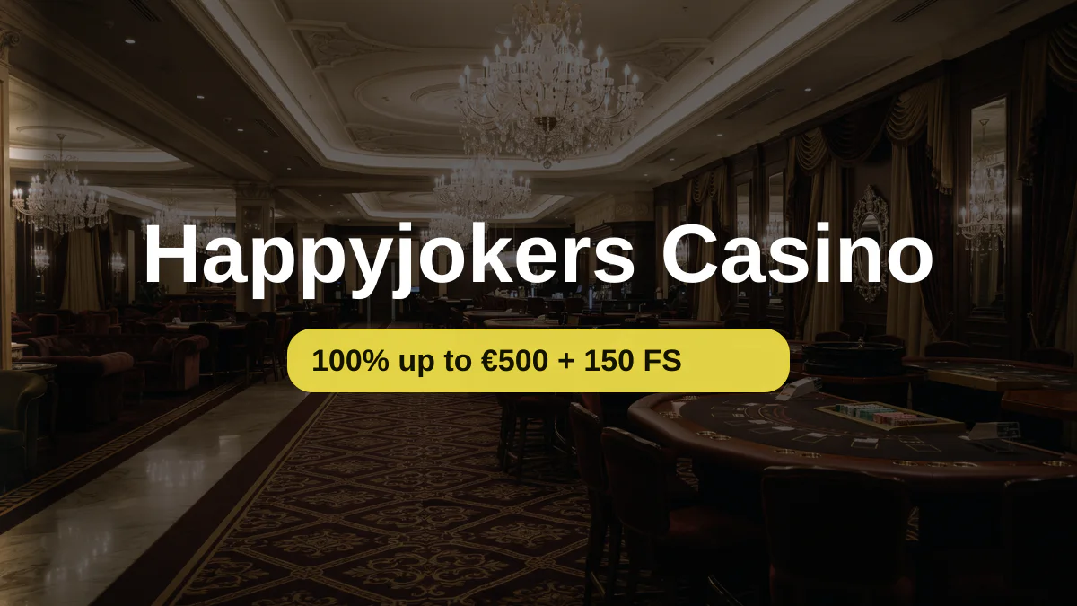 Happyjokers Casino — Willkommensbonus 100% up to €500 + 150 FS, Zahlungen: Visa, Mastercard, Skrill, Neteller, Paysafecard