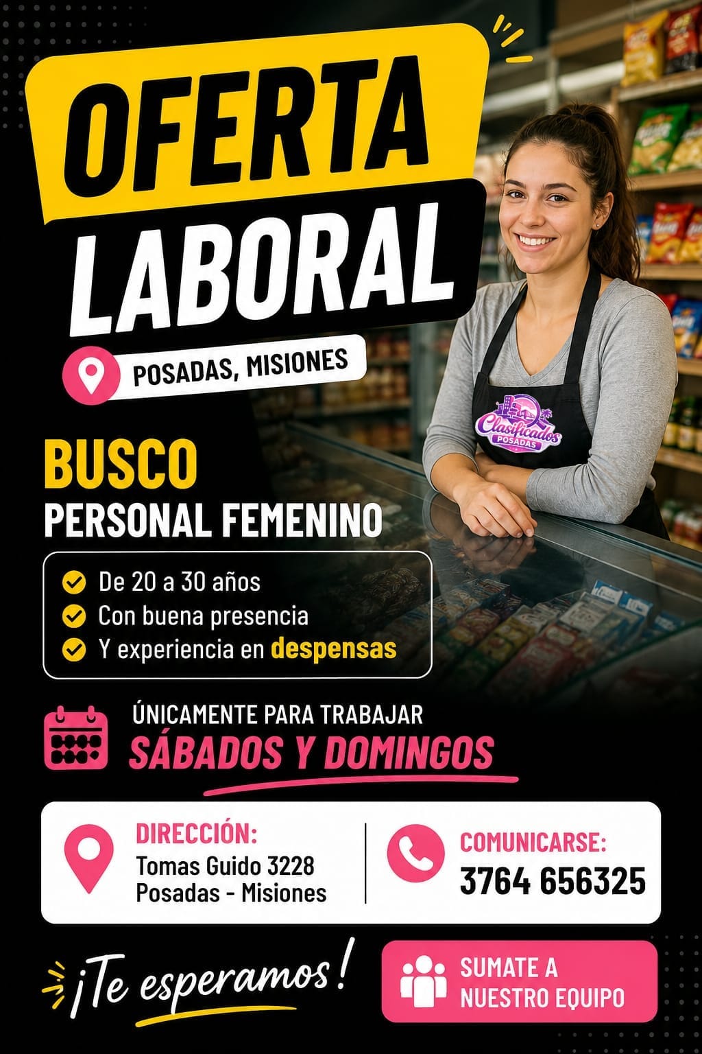 Se busca Personal en Posadas