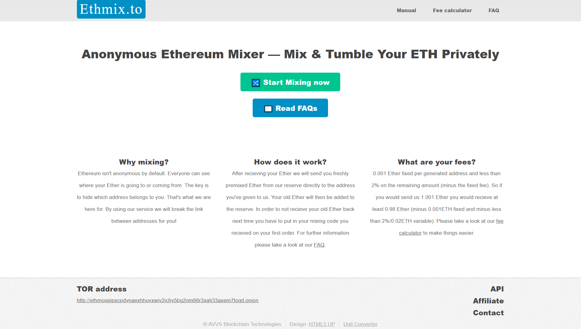 Stored capture of ethmix.to