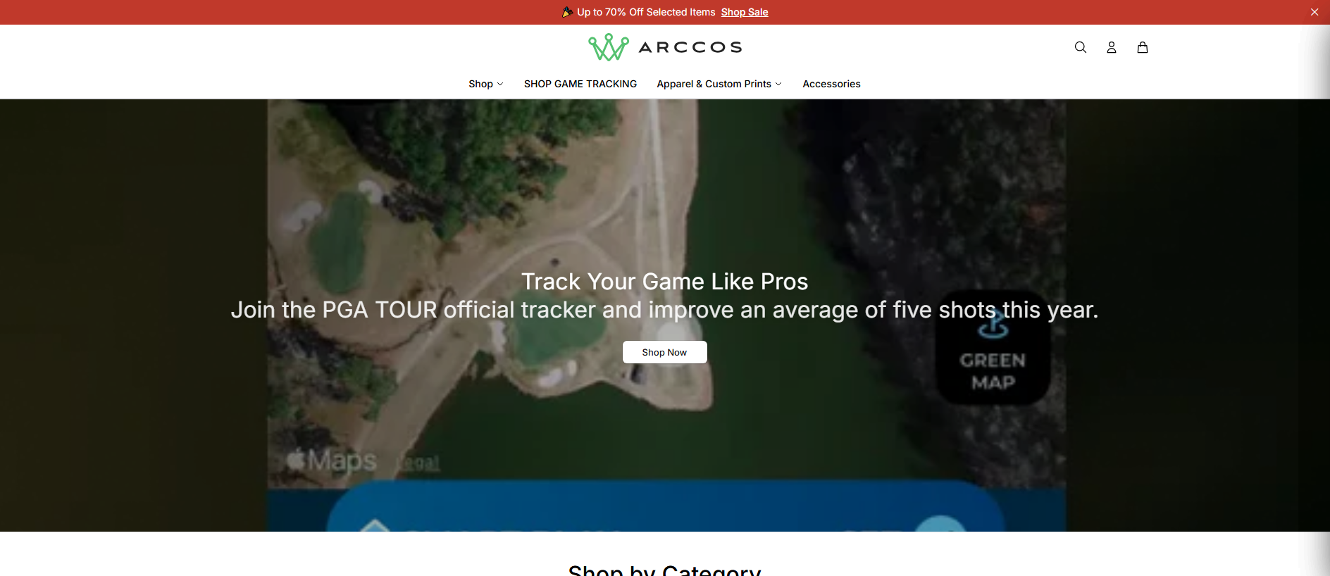 Stored capture of arccosgolfhq.shop